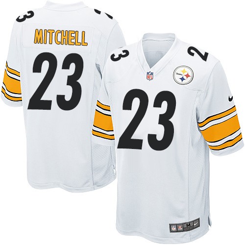 Youth Game Mike Mitchell Nike Jersey White Road - #23 NFL Pittsburgh Steelers
